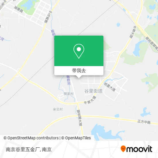 南京谷里五金厂地图