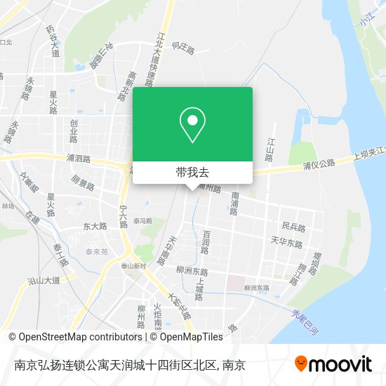 南京弘扬连锁公寓天润城十四街区北区地图