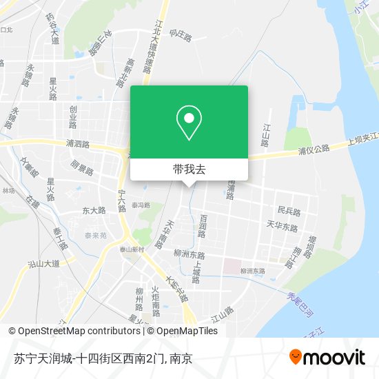 苏宁天润城-十四街区西南2门地图