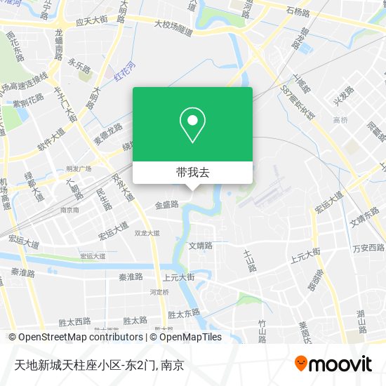 天地新城天柱座小区-东2门地图