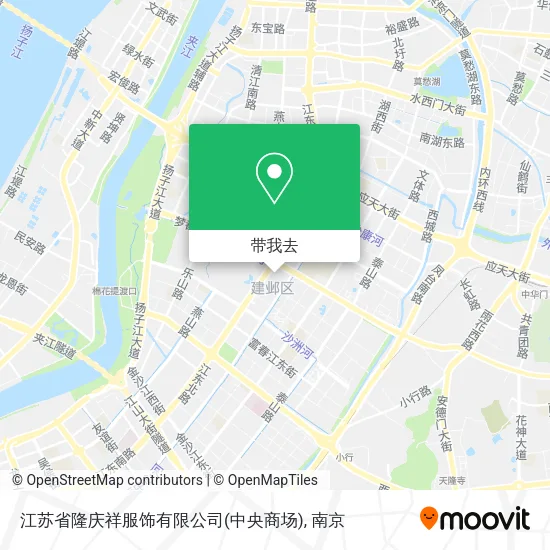 江苏省隆庆祥服饰有限公司(中央商场)地图