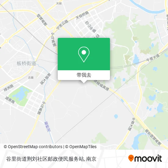 谷里街道荆刘社区邮政便民服务站地图