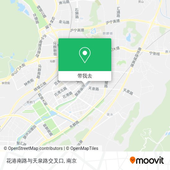 花港南路与天泉路交叉口地图