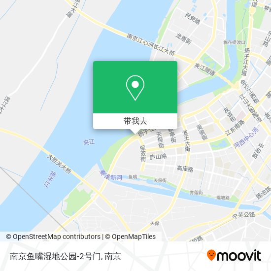 南京鱼嘴湿地公园-2号门地图