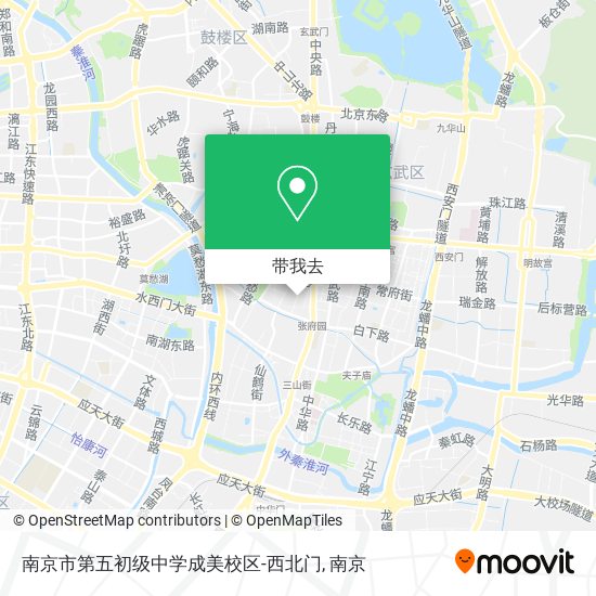 南京市第五初级中学成美校区-西北门地图
