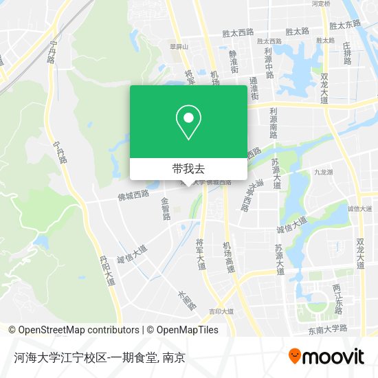 河海大学江宁校区-一期食堂地图