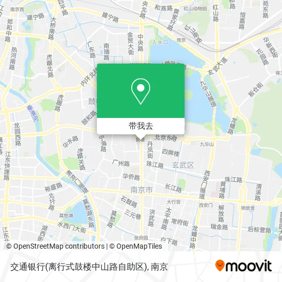 交通银行(离行式鼓楼中山路自助区)地图