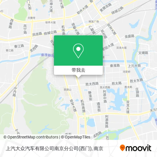 上汽大众汽车有限公司南京分公司(西门)地图