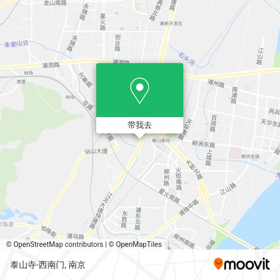 泰山寺-西南门地图