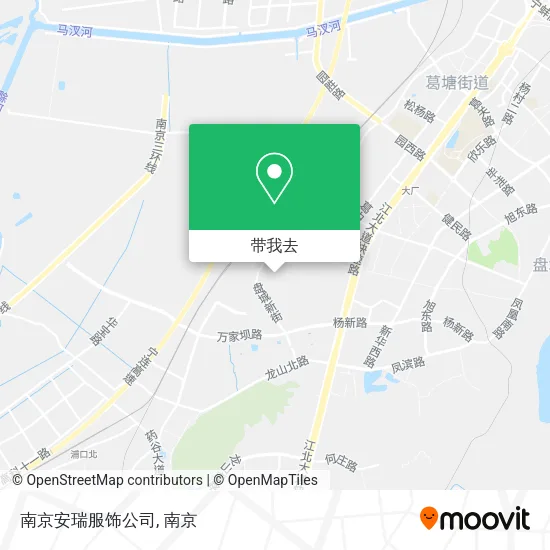 南京安瑞服饰公司地图