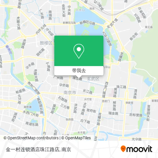 金一村连锁酒店珠江路店地图