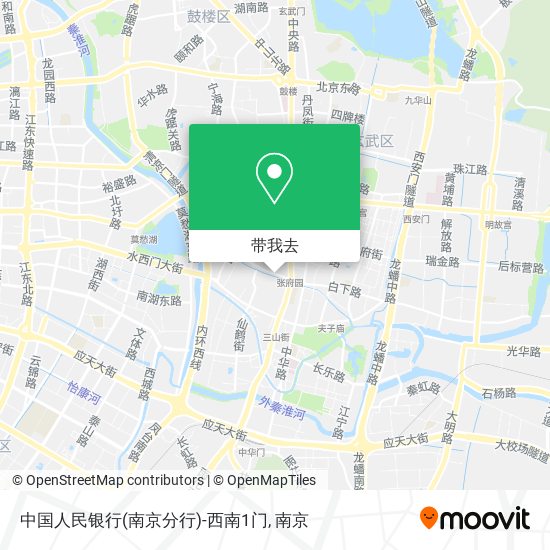 中国人民银行(南京分行)-西南1门地图