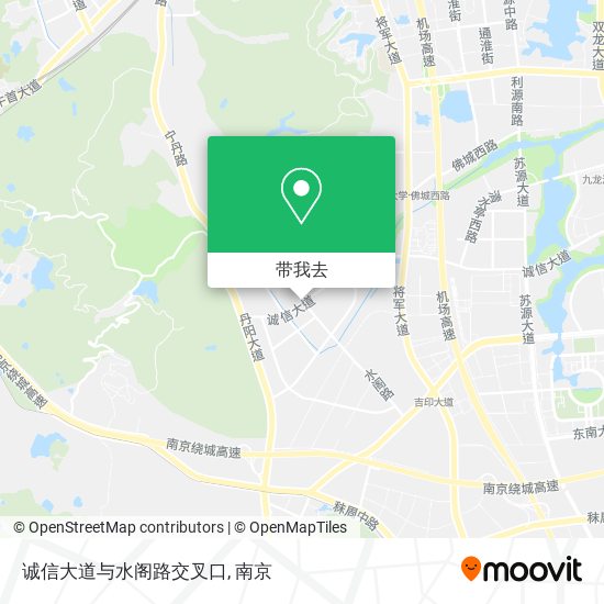 诚信大道与水阁路交叉口地图