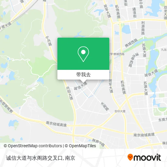 诚信大道与水阁路交叉口地图
