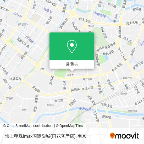 海上明珠imax国际影城(雨花客厅店)地图