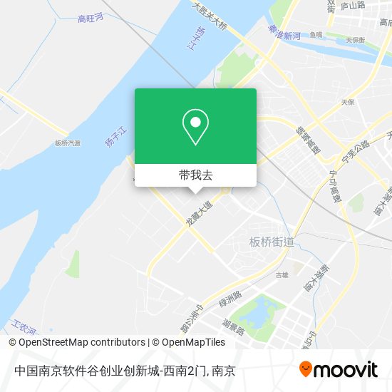 中国南京软件谷创业创新城-西南2门地图
