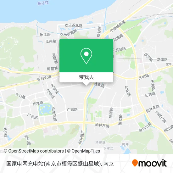 国家电网充电站(南京市栖霞区摄山星城)地图