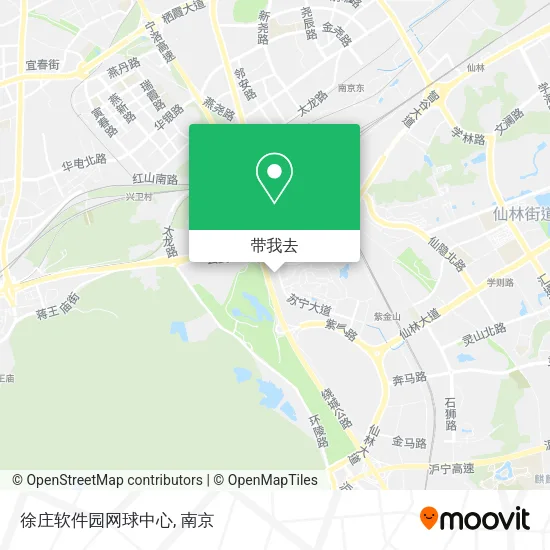 徐庄软件园网球中心地图