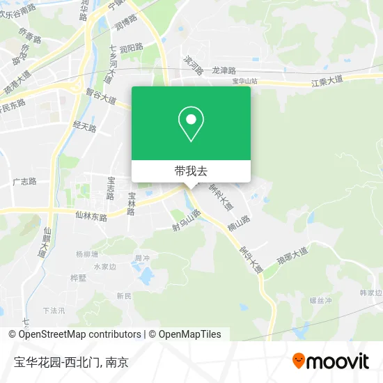 宝华花园-西北门地图