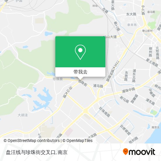 盘汪线与珍珠街交叉口地图