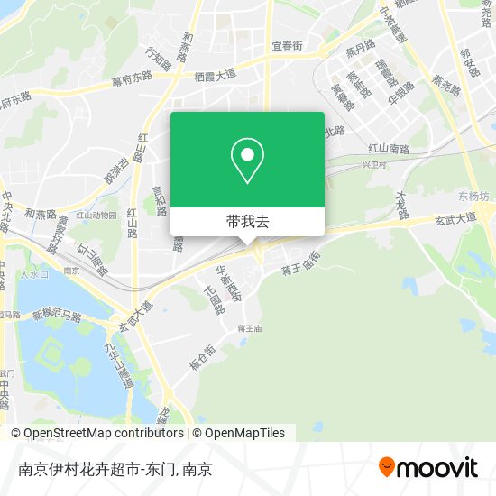 南京伊村花卉超市-东门地图