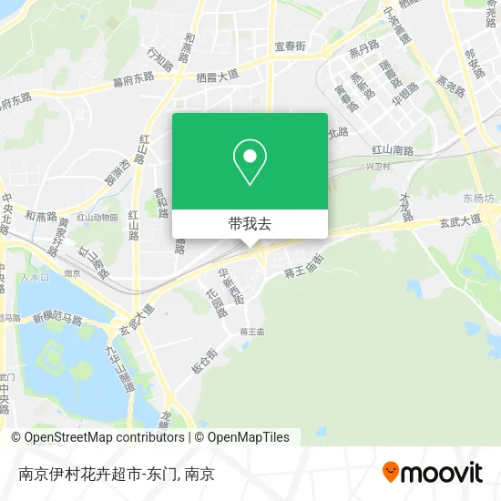 南京伊村花卉超市-东门地图