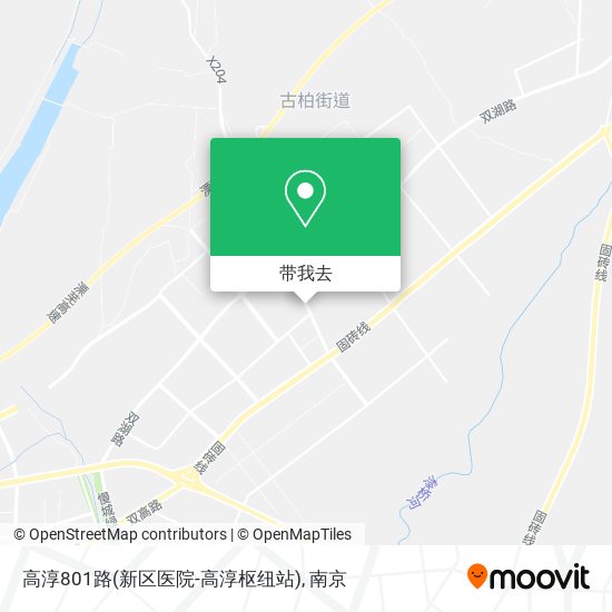 高淳801路(新区医院-高淳枢纽站)地图