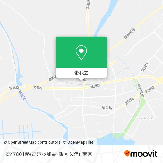高淳801路(高淳枢纽站-新区医院)地图