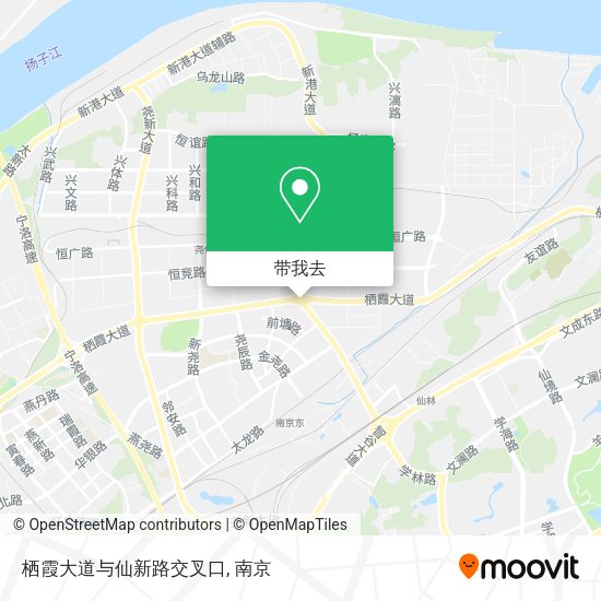 栖霞大道与仙新路交叉口地图