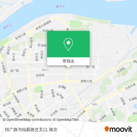 恒广路与仙新路交叉口地图