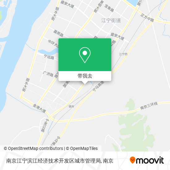 南京江宁滨江经济技术开发区城市管理局地图