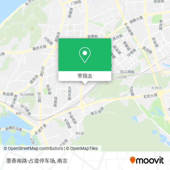 墨香南路-占道停车场地图