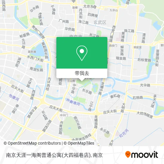 南京天涯一海阁普通公寓(大四福巷店)地图