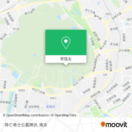 阵亡将士公墓牌坊地图