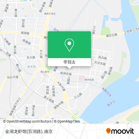 金湖龙虾馆(百润路)地图