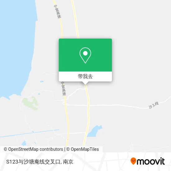 S123与沙塘庵线交叉口地图