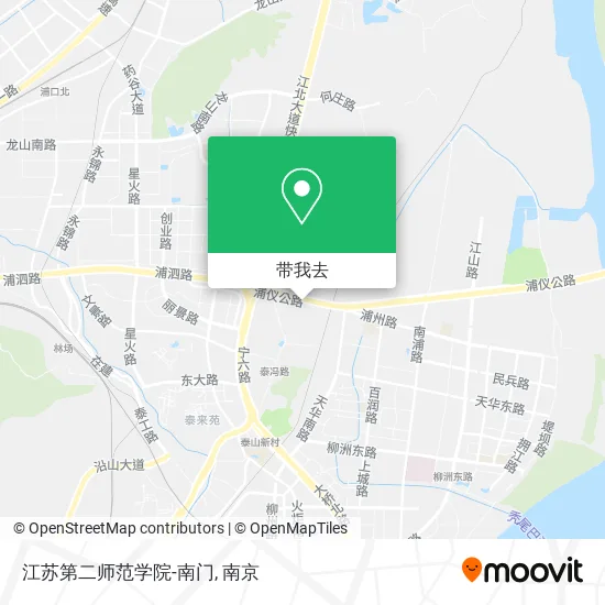 江苏第二师范学院-南门地图