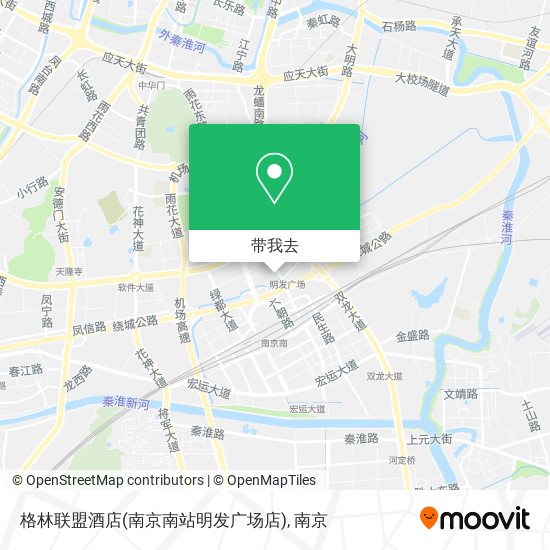 格林联盟酒店(南京南站明发广场店)地图
