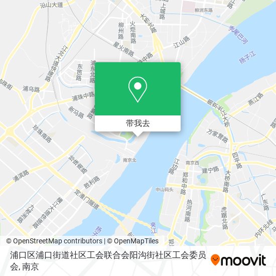 浦口区浦口街道社区工会联合会阳沟街社区工会委员会地图