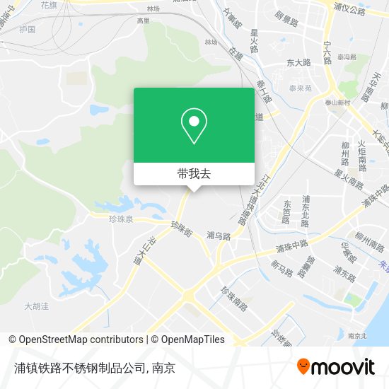 浦镇铁路不锈钢制品公司地图