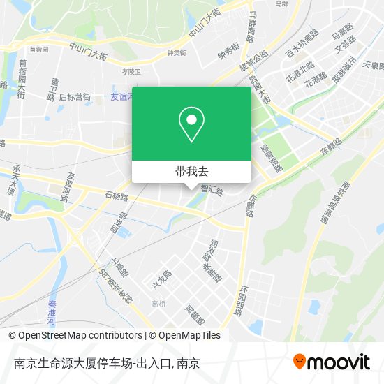 南京生命源大厦停车场-出入口地图