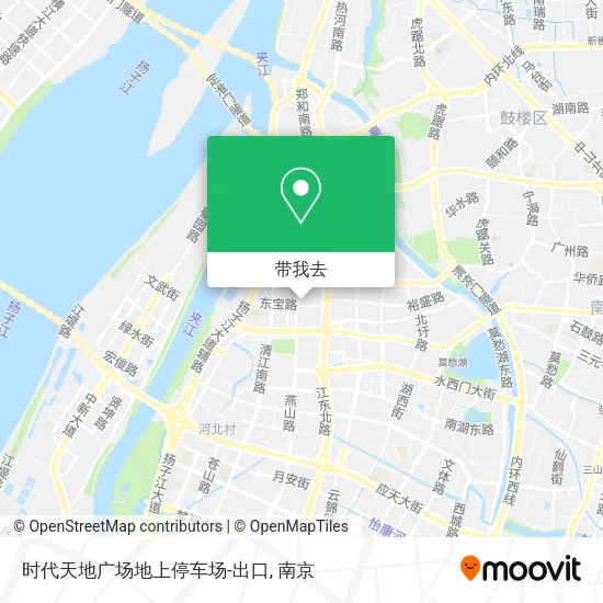 时代天地广场地上停车场-出口地图