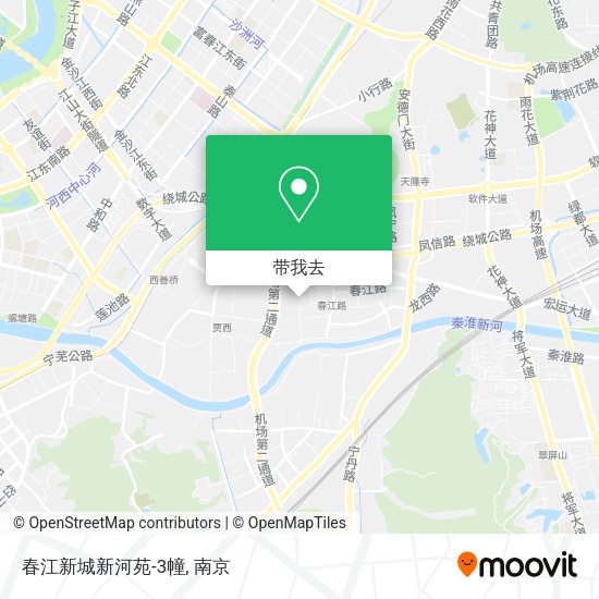 春江新城新河苑-3幢地图