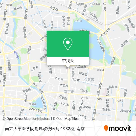 南京大学医学院附属鼓楼医院-1982楼地图