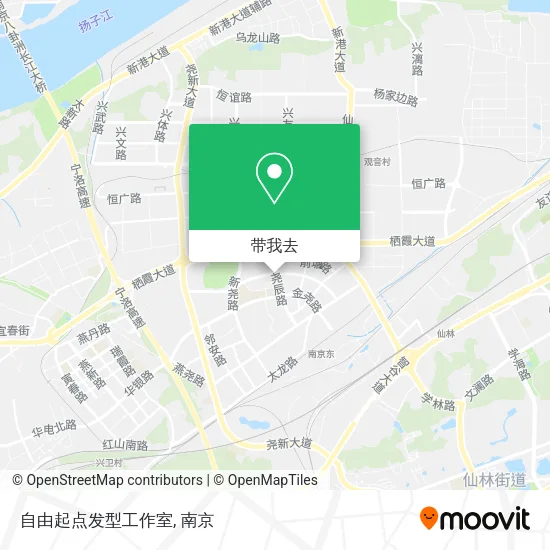 自由起点发型工作室地图