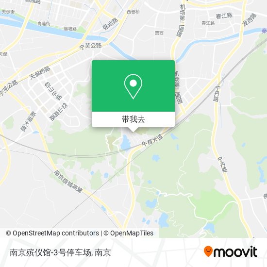 南京殡仪馆-3号停车场地图