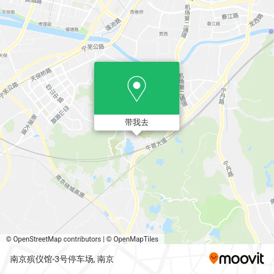 南京殡仪馆-3号停车场地图