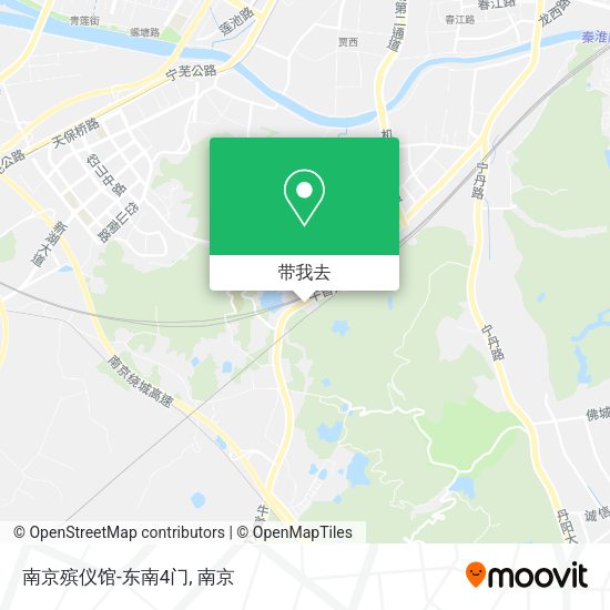 南京殡仪馆-东南4门地图