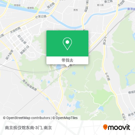南京殡仪馆东南-3门地图