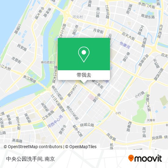 中央公园洗手间地图